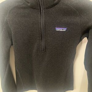 Patagonia Charcoal Zip-Up Sweater